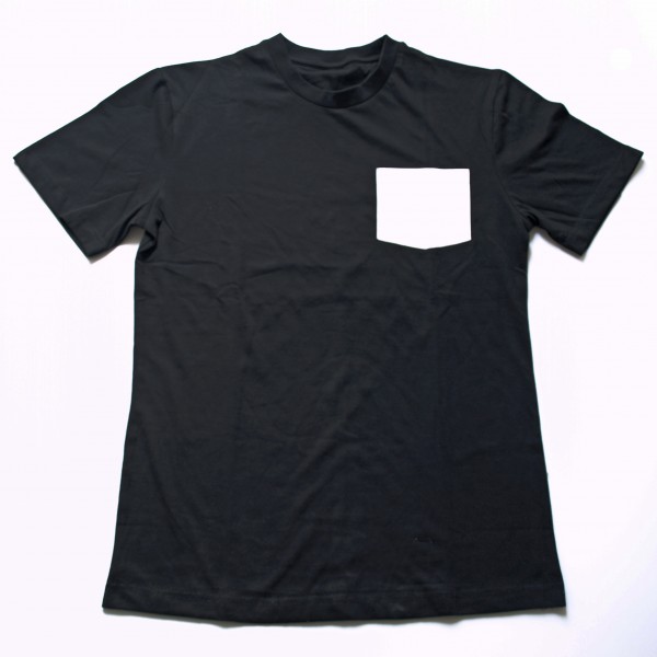 Tshirt 100% coton avec poche en polyester prête pour sublimation.