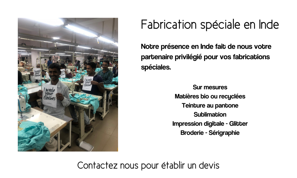 Fabrication sacs en coton en Inde